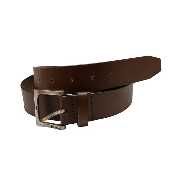 Timberland Men's Genuine Leather Belt Sz. 40 Brown Classic Casual Everyday - Picture 1 of 4
